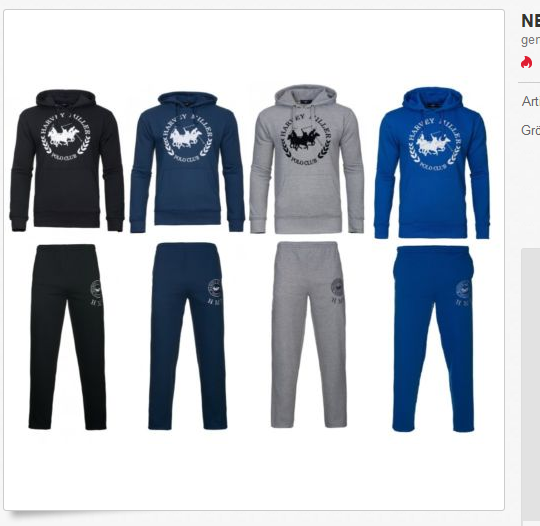 Harvey Miller Polo Club Jogginganzug billig