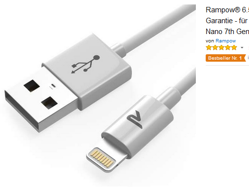 Rampow Lighting zu USB Kabel billig bestellen