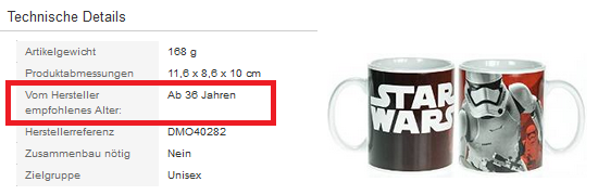 Star Wars Tasse