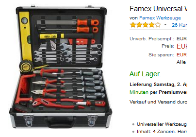 Werkzeugkoffer von Famex reduziert & versandkostenfrei
