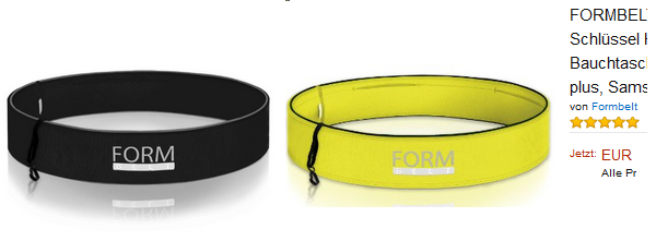 FORMBELT leichte Bauchtasche zum Joggen