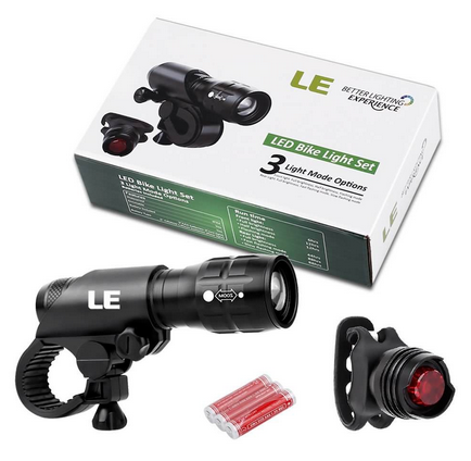 LE LED Fahrradlicht-Set für vorne und hinten