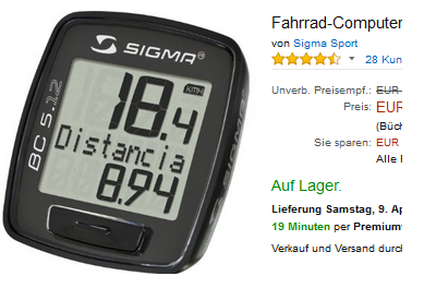 Sigma Sport Fahrradcomputer BC-512