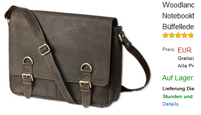 Woodland Umhängetasche aus Büffelleder