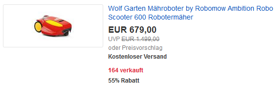 Wolf garten Robomow billig bestellen