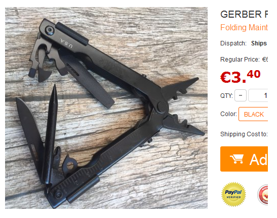 GERBER Multifunktions-Werkzeug billig bei GearBest