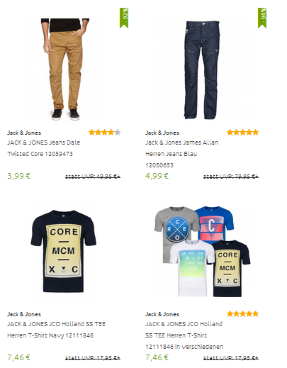 Jack & Jones bei Outlet46 - richtig billig & versandkostenfrei
