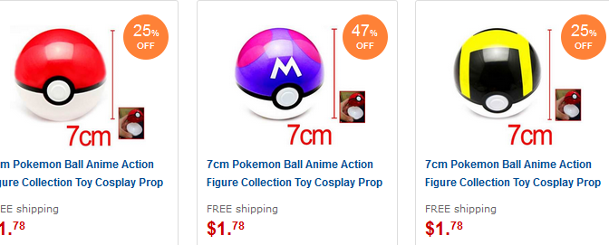 Pokemon Ball Pokeball Gadget billig & versandkostenfrei - 1,78 Euro