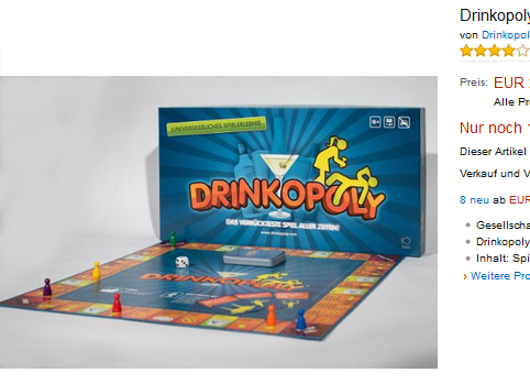 Drinkopoly Trinkspiel & Gesellschaftsspiel