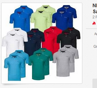 Pierre Cardin Poloshirts - Doppelpack nur 19,99 Euro