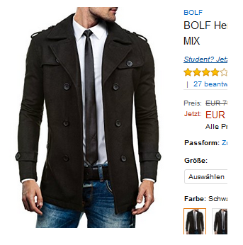 Bolf Herrenmantel & Jacke, stylisch & günstig