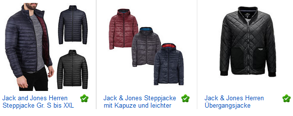 Jack & Jones Steppjacke, Winterjacke für Männer billig bestellen