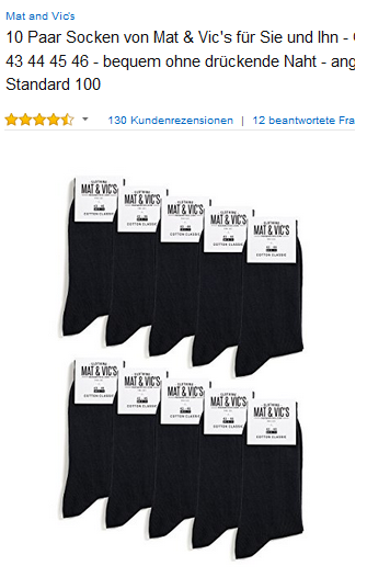 Mat and Vics Socken für Geschäft & Business billig bei Amazon
