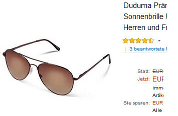Pilotenbrille & Sonnenbrille Duduma für Männer, Herren