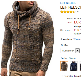 Strickpullover von Leif Nelson: stylisch, reduziert, billig