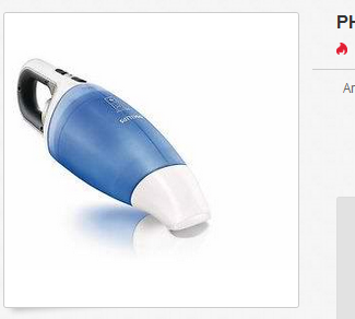 Phlips MiniVac reduzierter Handstaubsauger bei ebay