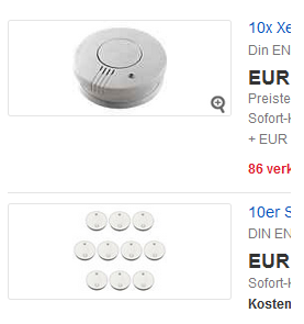 10 Xeltys Rauchmelder, Feuermelder für Brandschutz