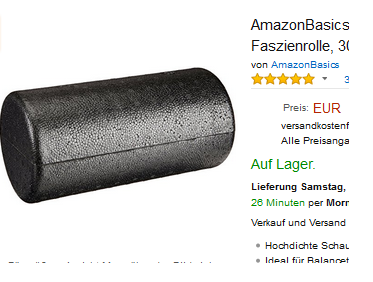 AmazonBasics Schaumstoffroller & Faszienrolle billig und gut bestellen