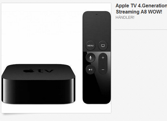 Apple TV 4. Generation neu & günstig