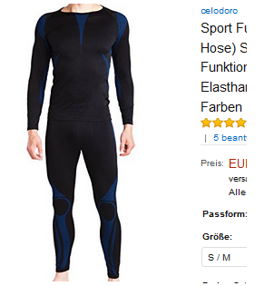 Herren-Unterwäsche für Kälte, Sport, Winter-Alltag