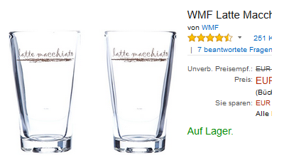 WMF Glasset Latte Macchiato, Geschenkidee für Kaffeejunkies