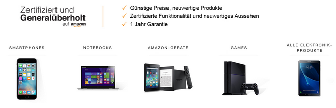 reduzierte, generalüberholte Elektronik & Technik bei Amazon