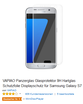 Panzerglas von VAPIAO