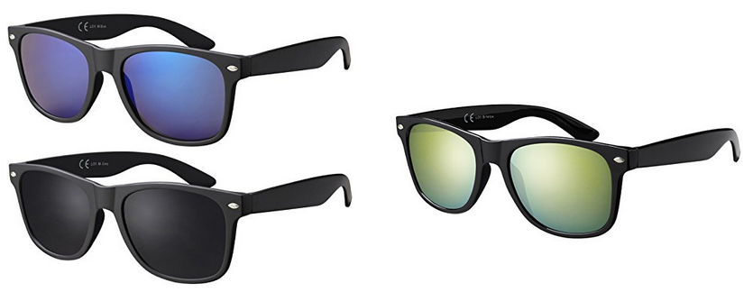 verspiegelte Wayfarer Sonnenbrillen von La Optica