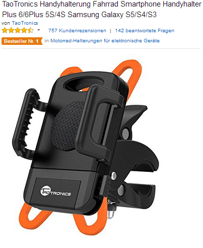 TaoTronics Handyhalter für Fahrrad