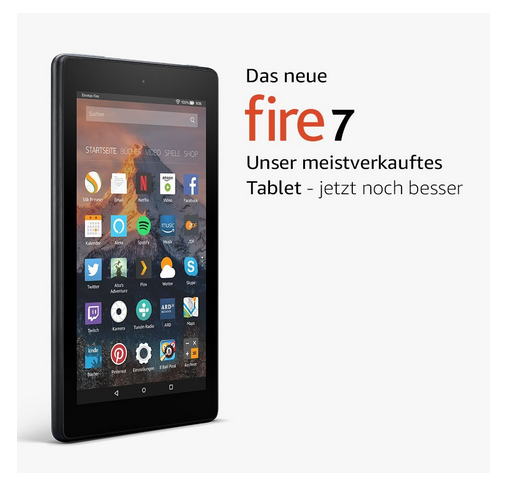 amazon fire 7 Tablet mit Rabatt