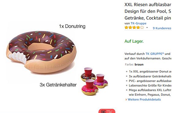 Donutset zum Aufblasen