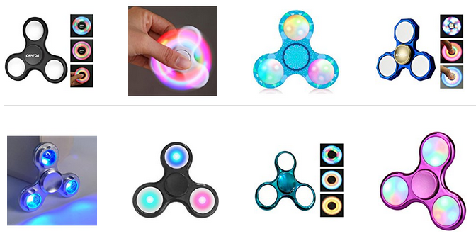 LED-Licht-Fidget-Hand-Spinner Auswahl bei Amazon