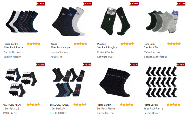 billige Socken bei Outlet46