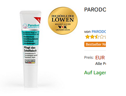 Parodontcreme von Höhle der Löwen bestellen
