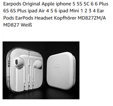 original earpods von apple