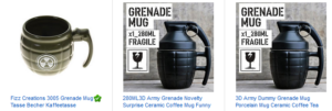 Grenade Mugs - Angebote/Screenshot bei ebay.de