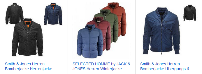 Jack & Jones Herrenjacken für Herbst & Winter bei ebay