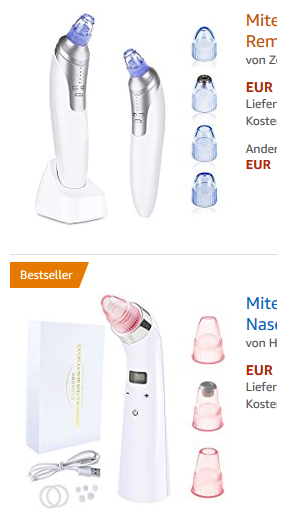 Pickelaussauger und Mitesserentferner