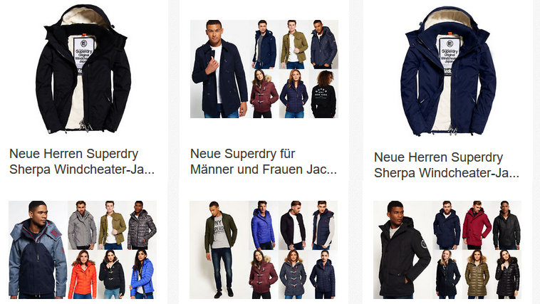 Superdry-Jacken als WOW-Angebote bei ebay