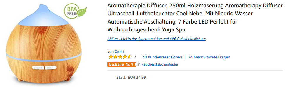 Diffuser bei Amazon