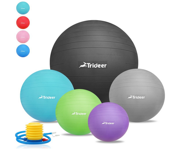 Trideer Gymnastikbälle mit Pumpe