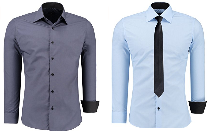 bügelleichtes Slim-Fit-Herren-Hemd