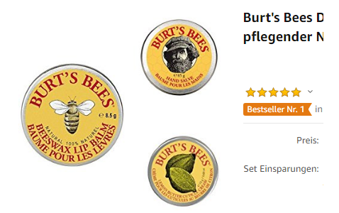 Burt's Bees Dosen-Set mit pflegender Naturkosmetik