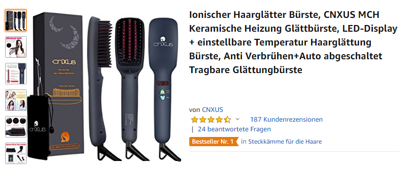 Ionischer Haarglätter