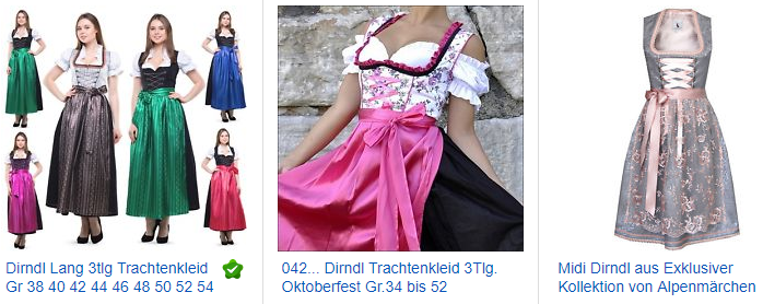 Dirndl bei ebay