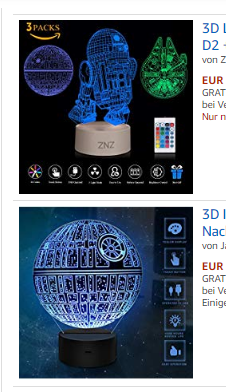 Star Wars 3D-Lampe