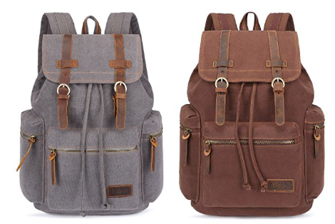 BLUBOON Canvas-Vintage-Rucksack