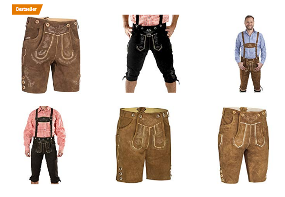 Trachtenlederhose für Männer