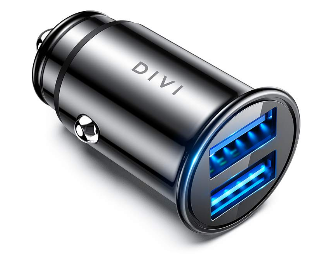DIVI USB-Ladegerät und Adapter fürs Auto